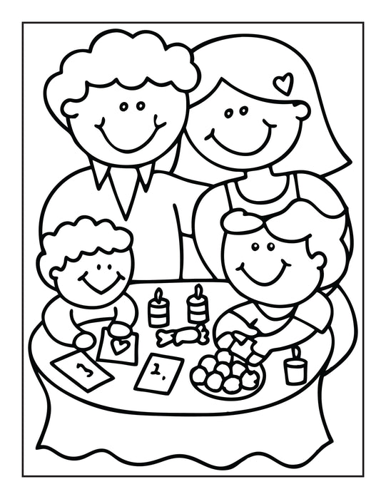 Father’s Day Coloring Book for Kids – 100 Printable Pages to Gift Dad