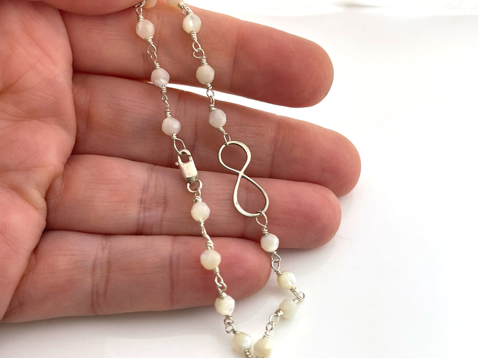 Infinity Bracelet – One-of-a-Kind Sterling Silver Wire Wrapped Jewelry