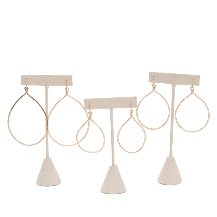 Hand-Forged Hammered Hoop Earrings