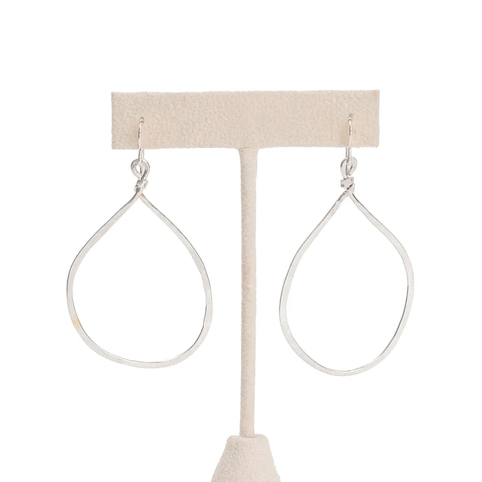 Hand-Forged Hammered Hoop Earrings