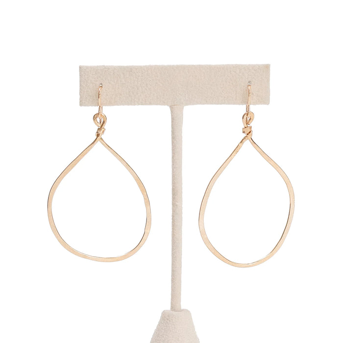 Hand-Forged Hammered Hoop Earrings
