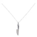 product photo of sterling silver chain with sterling knife charm on white background