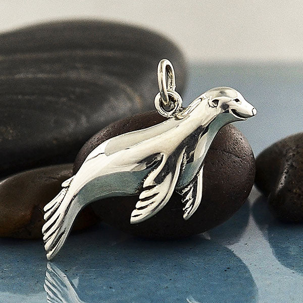Sterling Silver Sea Lion Necklace