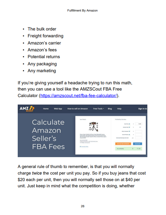 FBA Business Blueprint: Your Complete Fulfillment by Amazon Guide (PDF Download)