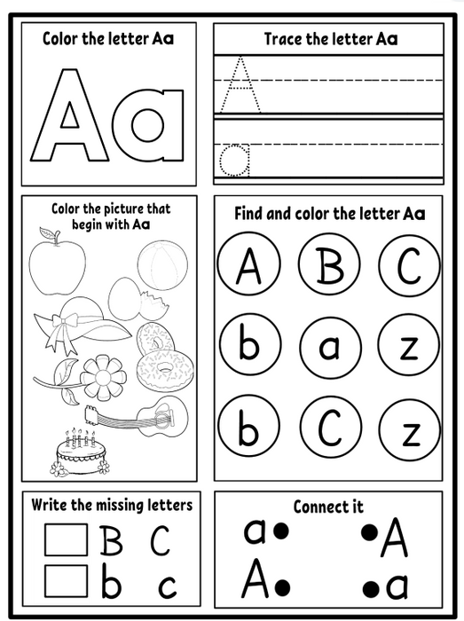 Alphabet + Math Mega Workbook | 156 Pages for Kindergarten Prep (Ages 4–5)