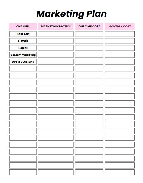 Editable Craft Business Planner – 45-Page Canva Template