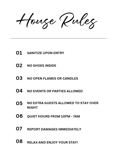 24 Airbnb Essential Signs Bundle – Canva Template | Editable Instant Download