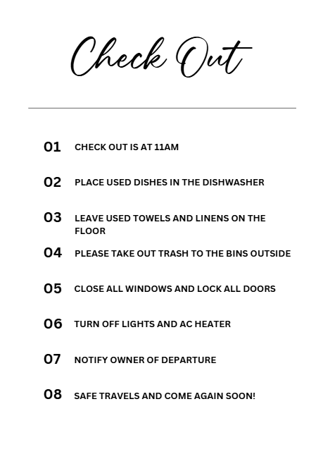 24 Airbnb Essential Signs Bundle – Canva Template | Editable Instant Download