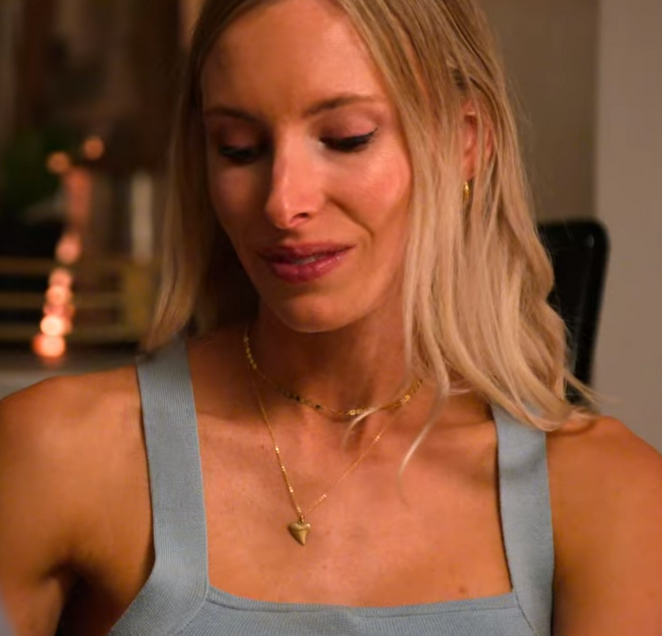 Shark Tooth Necklace, 18" Gold Filled Chain - As Seen on Netflix’s The Ultimatum