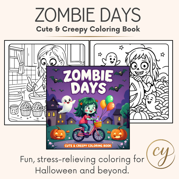 Zombie Days – Cute & Creepy Zombie Coloring Book