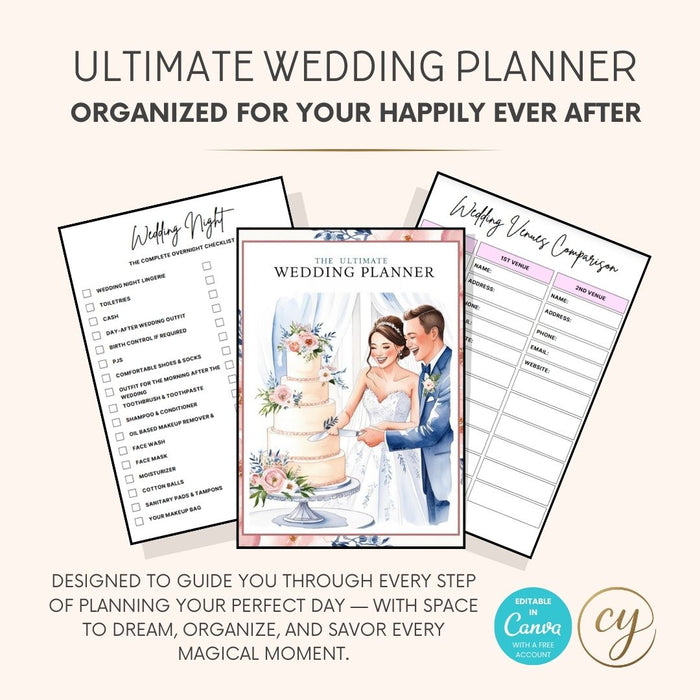 Ultimate Wedding Planner Printable | 75 Pages