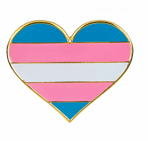 Transgender Pride Enamel Pin – Trans Flag Support & Visibility Accessory