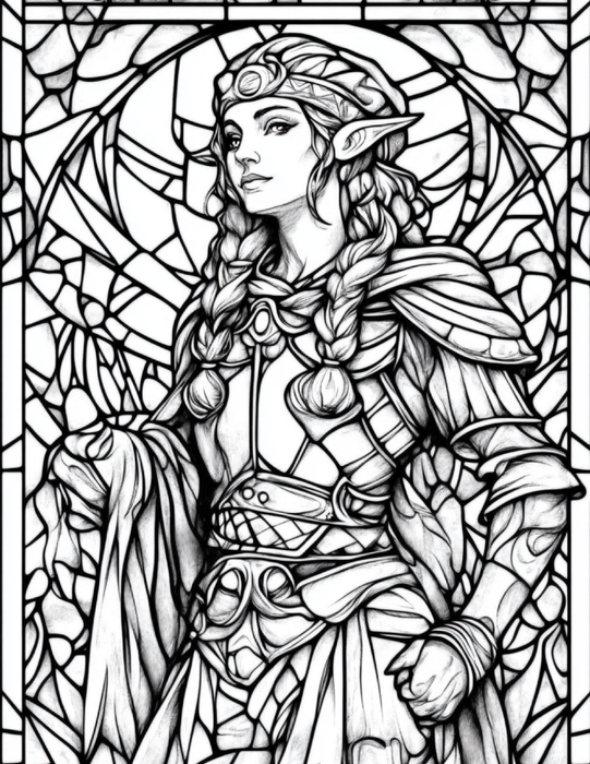 Garden Spirits: Stained Glass Fairies & Elves – Volume 3