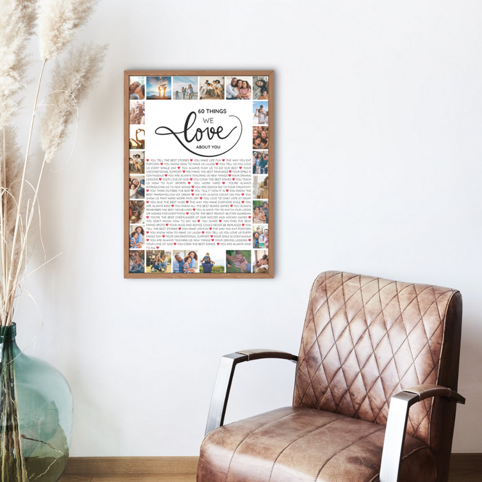 50 Things We Love About You – 50th Birthday Printable Canva Template
