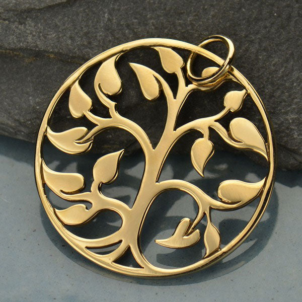 Tree of Life Necklace – Bronze Pendant on 18" Gold Filled Chain