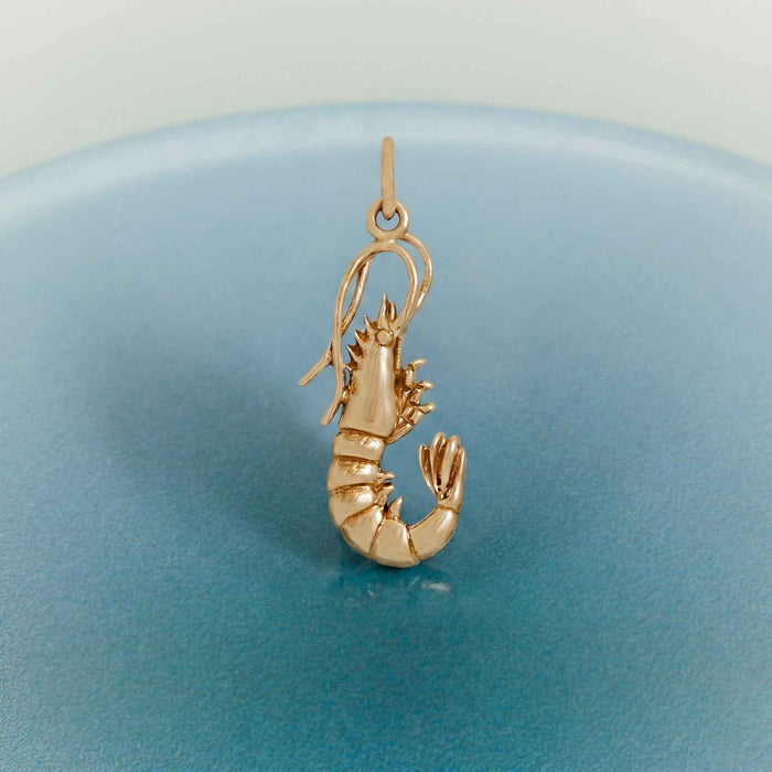Gold Shrimp Necklace – Coastal Beach Jewelry