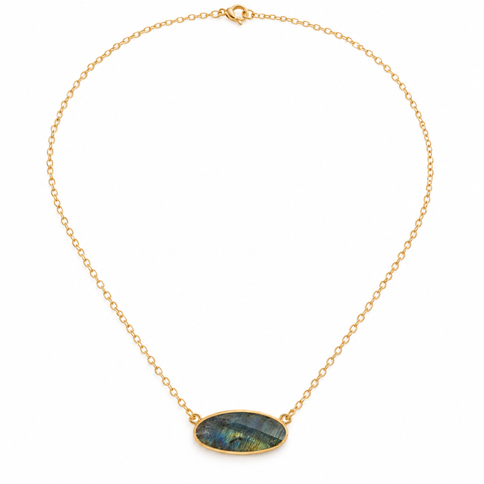 Labradorite Oval Necklace