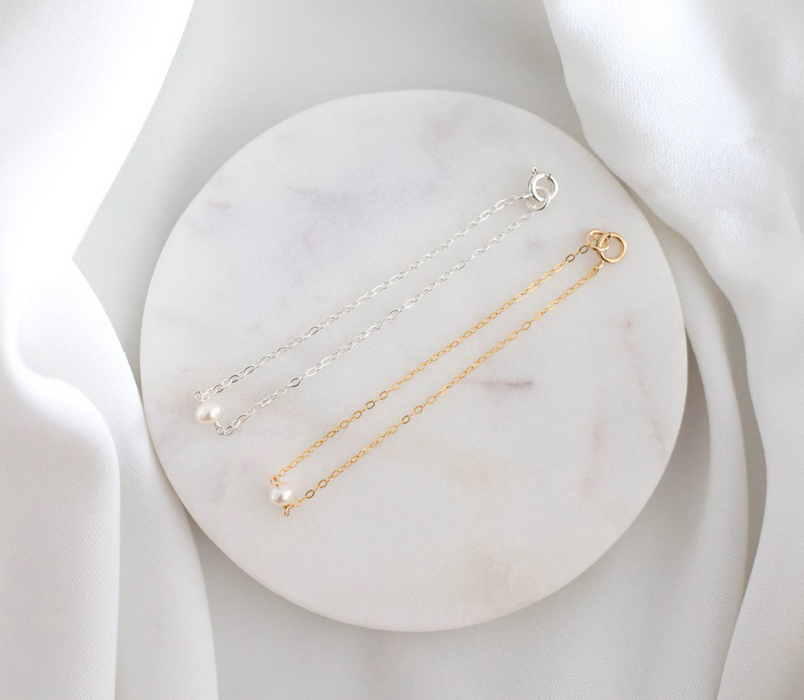 Floating Pearl Bracelet – Sterling Silver or Gold Filled