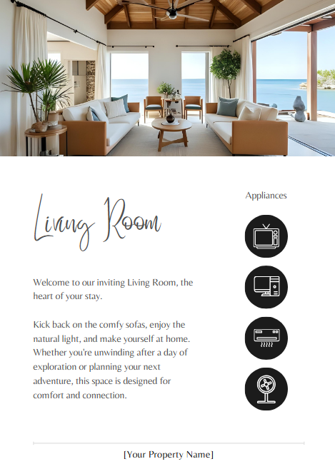 Editable Airbnb Welcome Booklet Template – 40 Pages of Customizable Guest Essentials