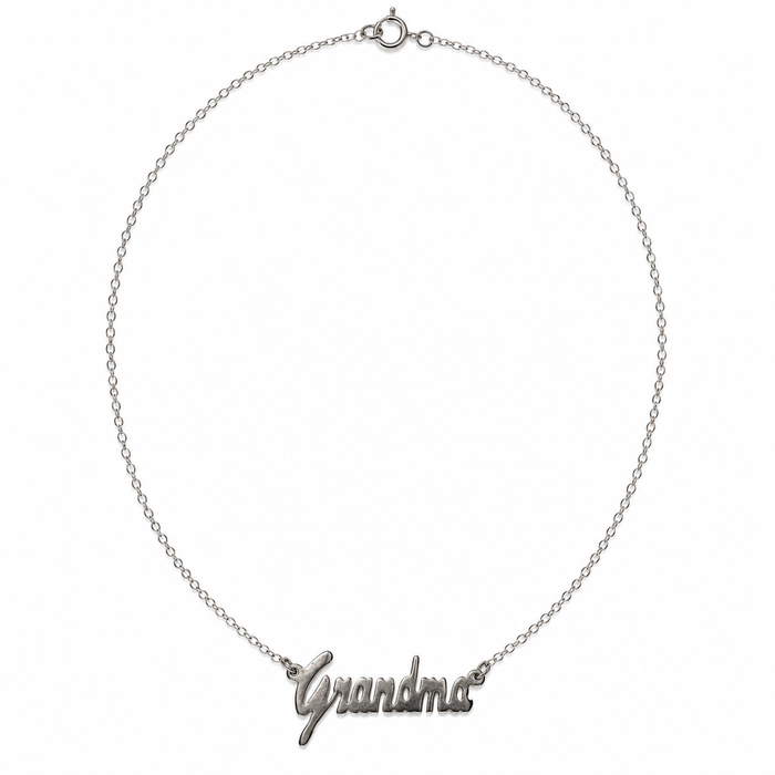 Sterling Silver Grandma Necklace