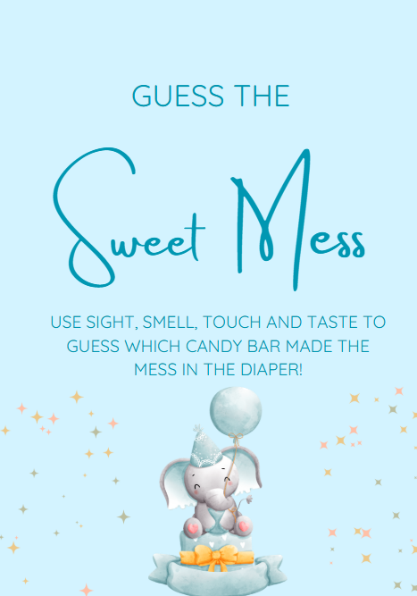 50 Baby Shower Games Printable Bundle – Little Elephant Theme