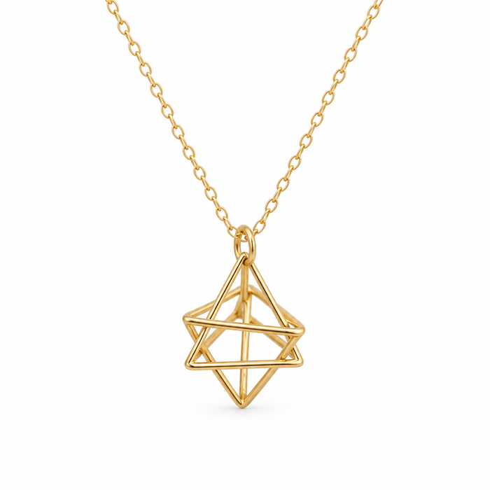 Gold Merkaba Necklace