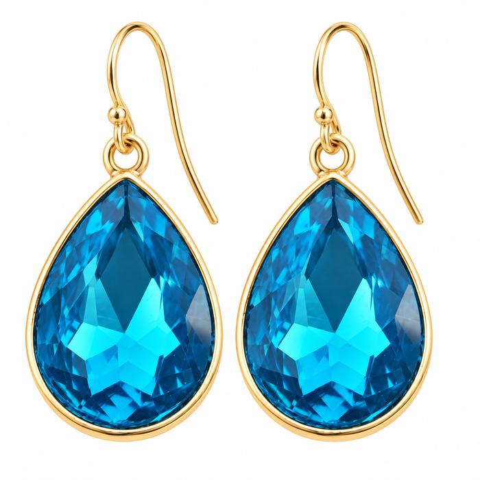 March Birthstone Earrings - 14k Gold Fill