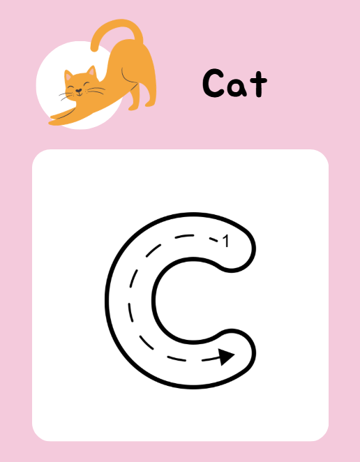 Animal A-Z Tracing Workbook Canva Template
