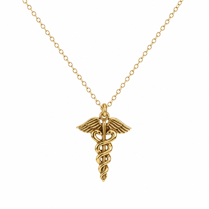 Caduceus Charm Necklace