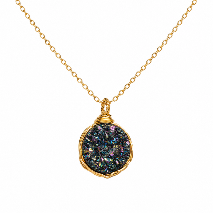 Rainbow Druzy Necklace