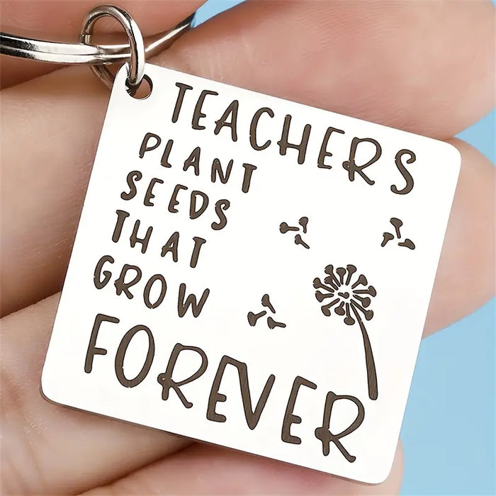 Teachers Plant Seeds Keychain