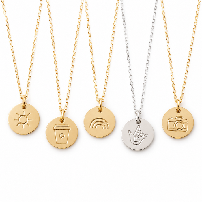 Design Disc Necklace – Choose Your Symbol