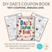 Printable Dad Coupon Book editable template in Canva