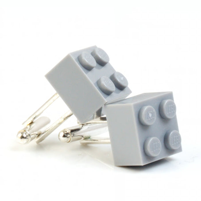 Gray LEGO Brick Cufflinks – For Him & Groomsmen