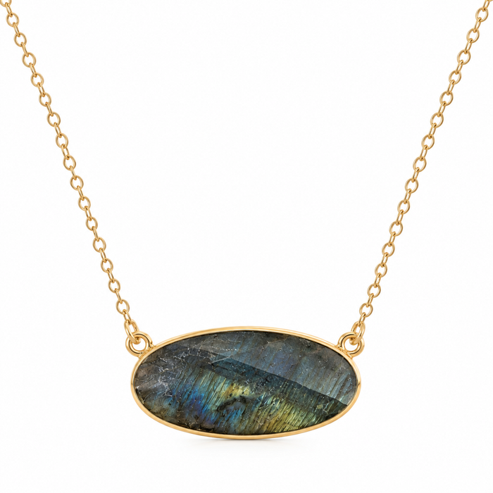 Labradorite Oval Necklace