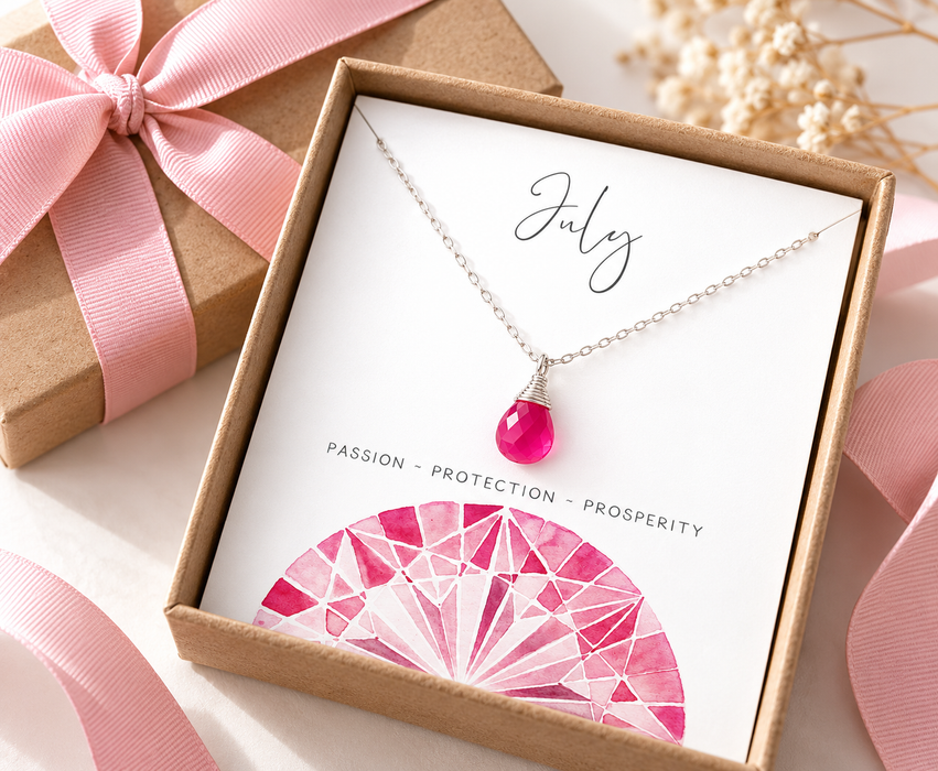 July Birthstone Necklace