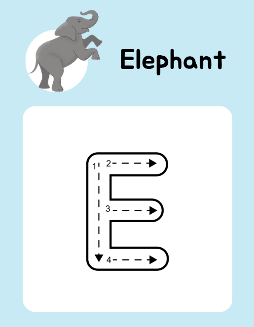 Animal A-Z Tracing Workbook Canva Template