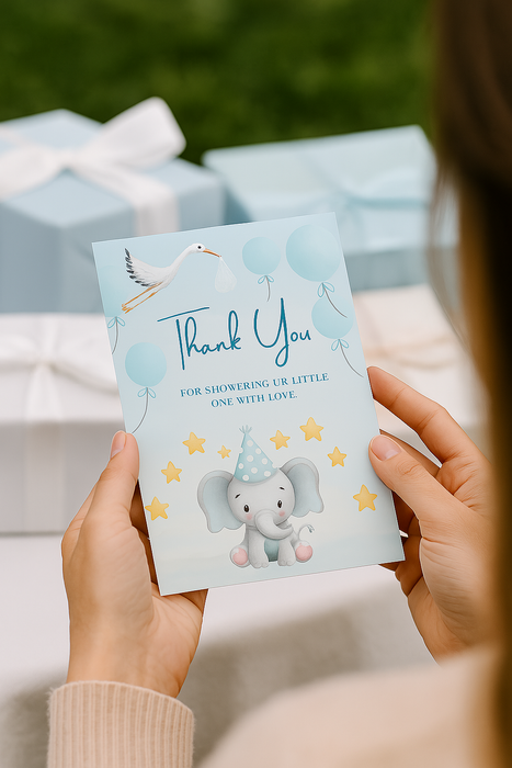 Little Elephant Dreams Baby Shower Printable Bundle