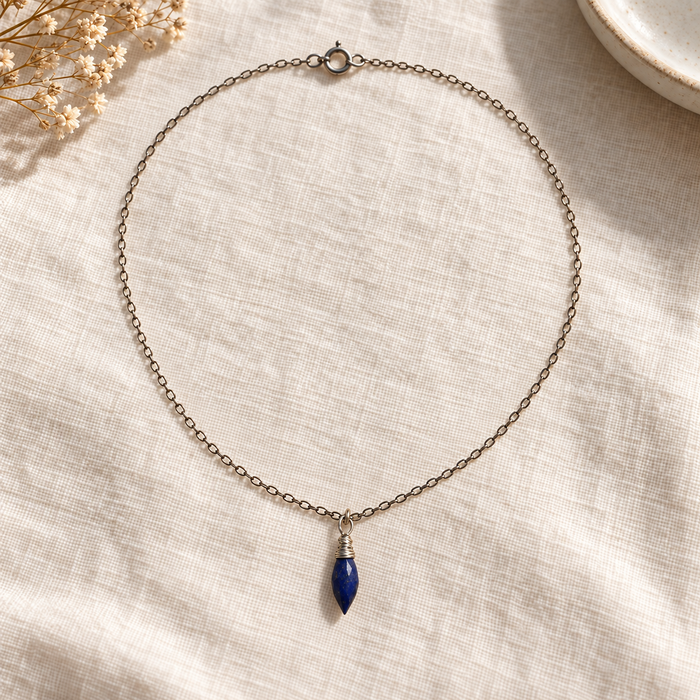 Lapis & Sterling Silver Necklace