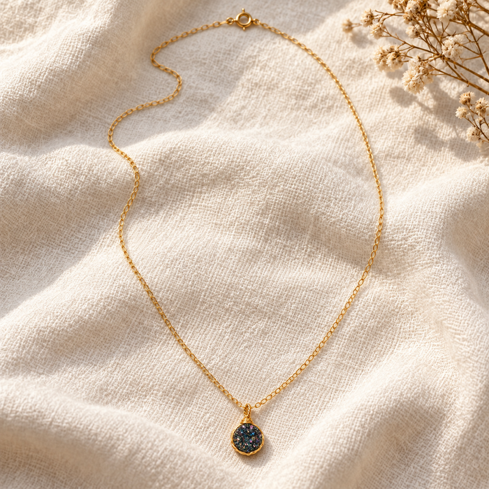 Rainbow Druzy Necklace