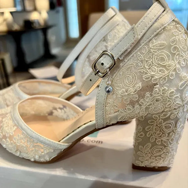 Something Blue Bridal Charm – Freshwater Pearl & Swarovski Clip-On