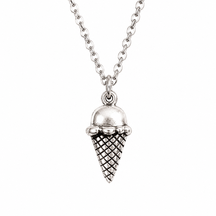 Sterling Silver Ice Cream Necklace