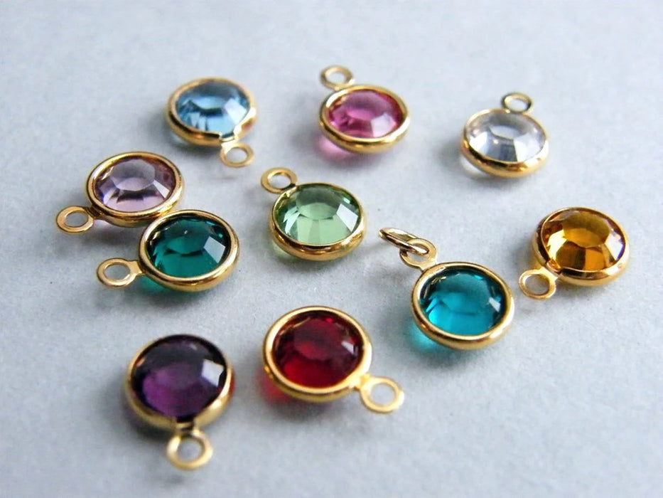 Custom Swarovski Birthstone Anklet – Adjustable Chain in Sterling Silver