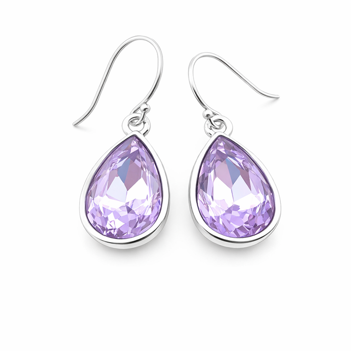 June Birthstone Earrings - Crystal Teardrop Earrings