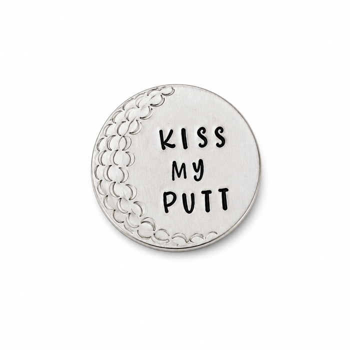 Kiss My Putt Golf Ball Marker