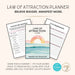 Printable 70-page Law of Attraction planner template - editable in Canva