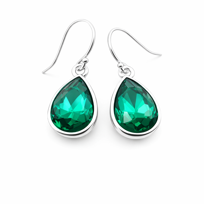 May Birthstone Earrings - Crystal Teardrop Earrings