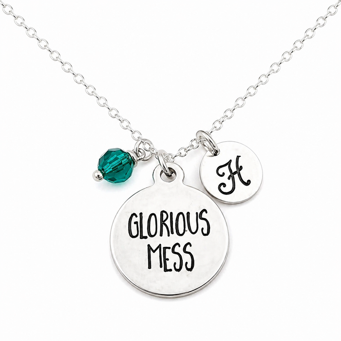 Glorious Mess Charm Necklace - Personalized Sterling Silver Jewelry