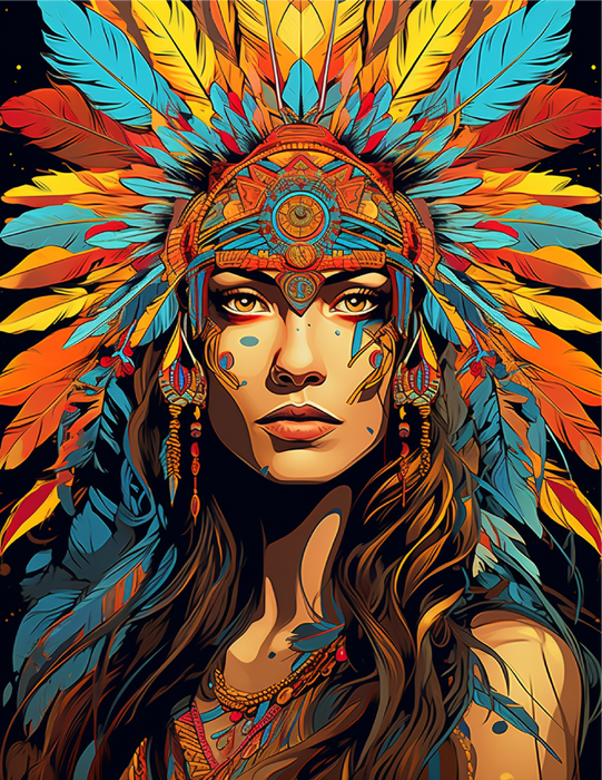 Warrior Dreams – 50 Boho Goddess & Dreamcatcher Coloring Pages (Instant Download PDF)