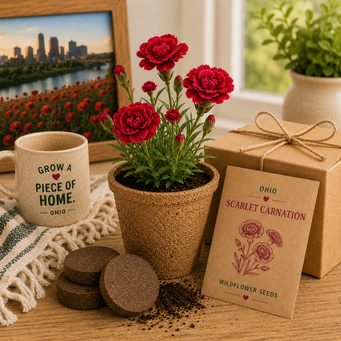 Ohio Scarlet Carnation Wildflower Grow Kit